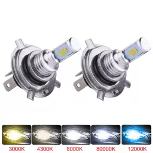 2Pcs H7 LED Lamp Super Bright Car Fog Lights Headlight 12V 24V 6000K White Driving Running Led H7 Bulbs for Auto Automotive