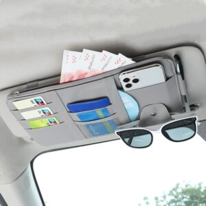 Car Visor Organizer Car Visor Sunglasses Holder Visor Accessories for Trucks Interior Car Accessories Visor Organizer for Trucks