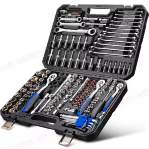 Home Repair Kit,1/4" 3/8" 1/2" Drive Socket Set Household Hand Tool Kit Perfect For General Home/Auto Repair Tool Set