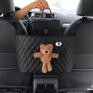 Storage Net Pockets In The Middle Seat of The Car for Girls Car Storage Hanging Bag Chair Back Storage Car Supplies