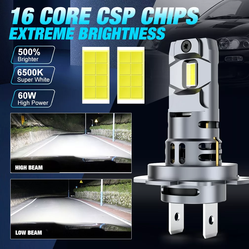 XSTORM-H7-LED-Headlight-Bulb-Mini-Wireless-60W-20000LM-6500K-CSP-for-Car-Headlamp-Auto-Diode-1